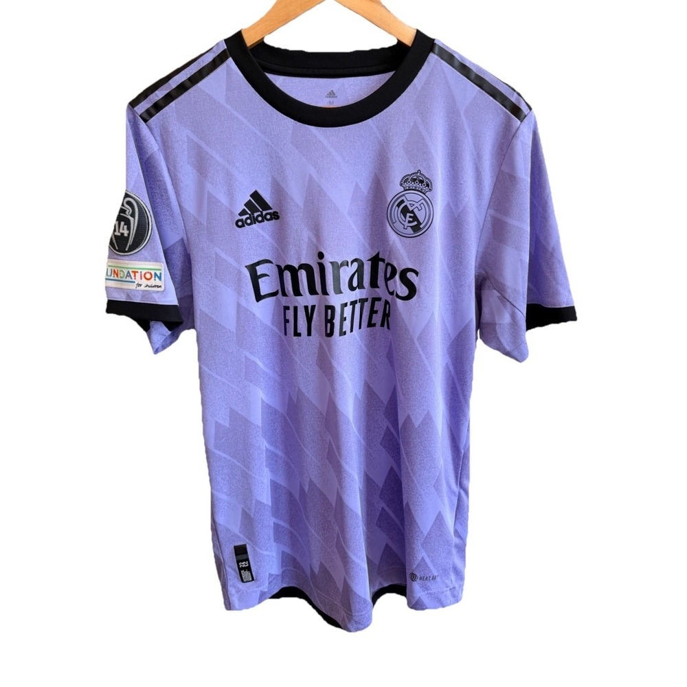 Madriz #7 Real Madrid 2022/23 Away Jersey Adidas Purple Mens Medium Soccer